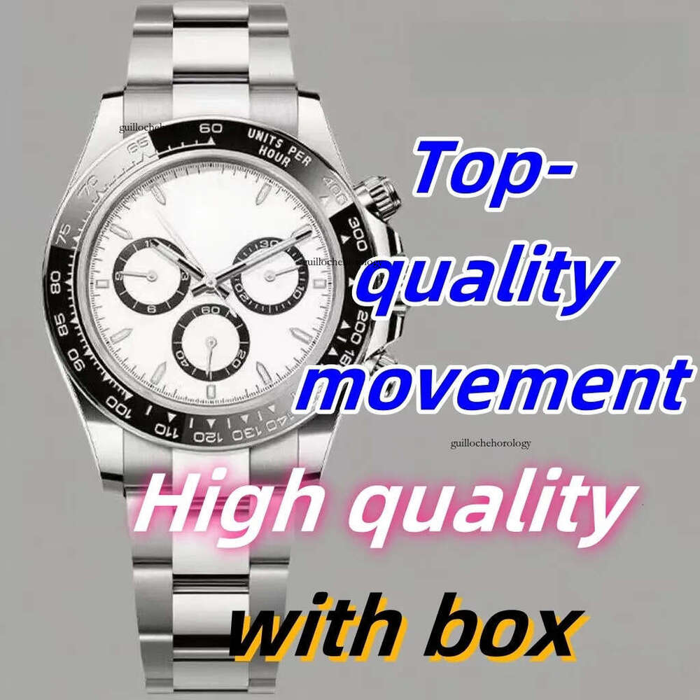Mens Men Designe Watches High Quality supe CLean factoy Watch 40MM Automatic Chonogaph watch Cal.4130 movement Sapphie glass Luminous Dive100M Free delivery