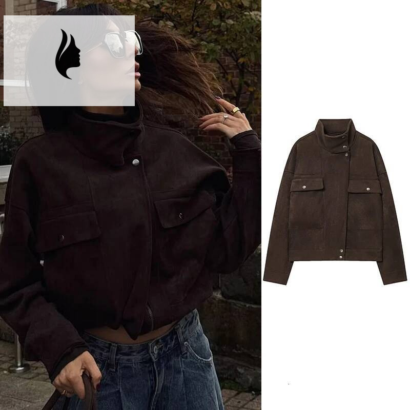 winter jacket women Autumn New Fashion High-Necked Elegant Short Warm Jackets Women's Street Travel Holiday Youth Coats