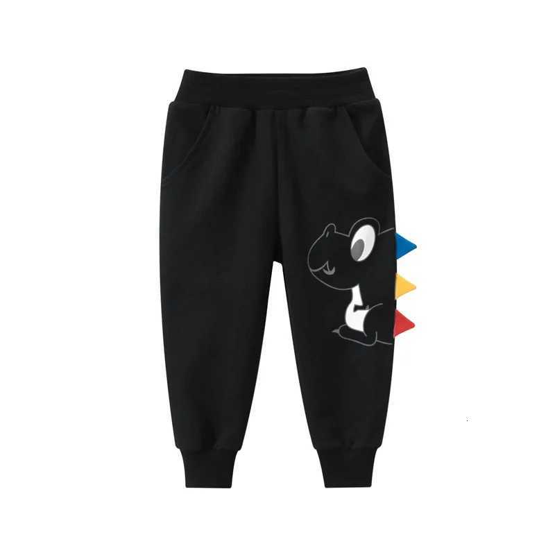 2024 Kids Long Pants 100 Cotton Lovely Dinosaur Cartoon Boys Girls Sport Trousers Sweatpants Suitable for Spring and AutumnT251027