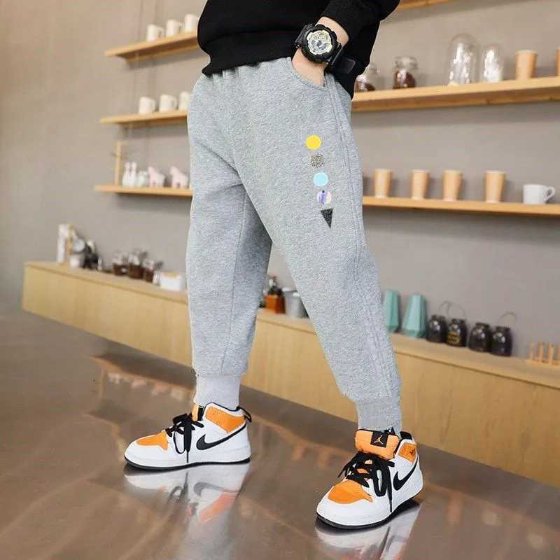 Spring Autumn Cotton Children Pants Baby Boys Leisure Sport Pants Kids Space Planet Print Trousers Students Sweatpants 314 YearT251027