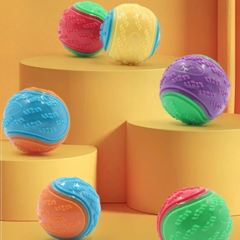 Dog Chew Toys Interactive training Soft toy ball Teeth Cleaning Bite Resistance Squeaky Camping Outing Lawn Running Toys