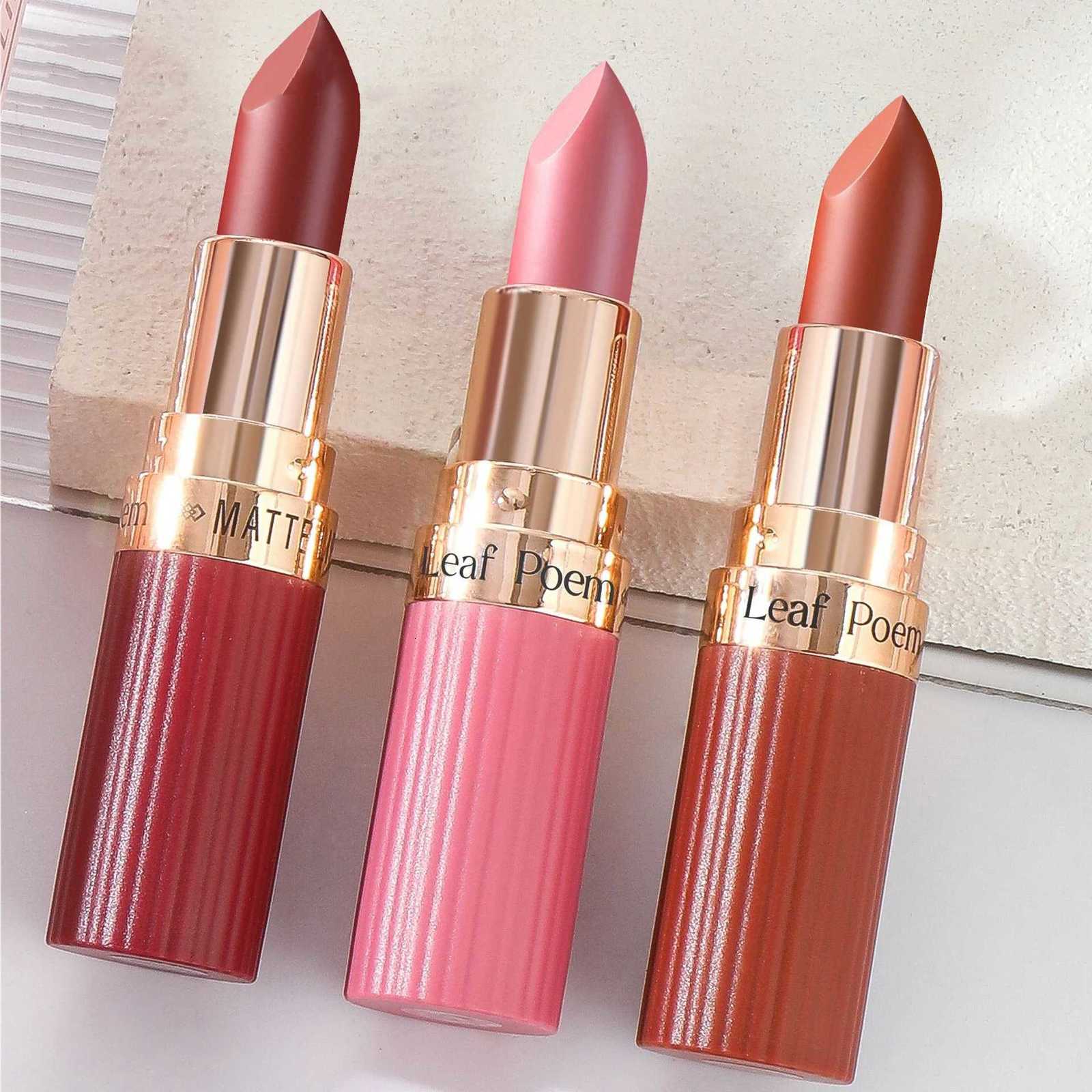 6 Colors Matte Waterproof Velvet Nude Lipstick Sexy Red Brown Pigments Long Lasting Profissional Makeup Cosmetics W251027
