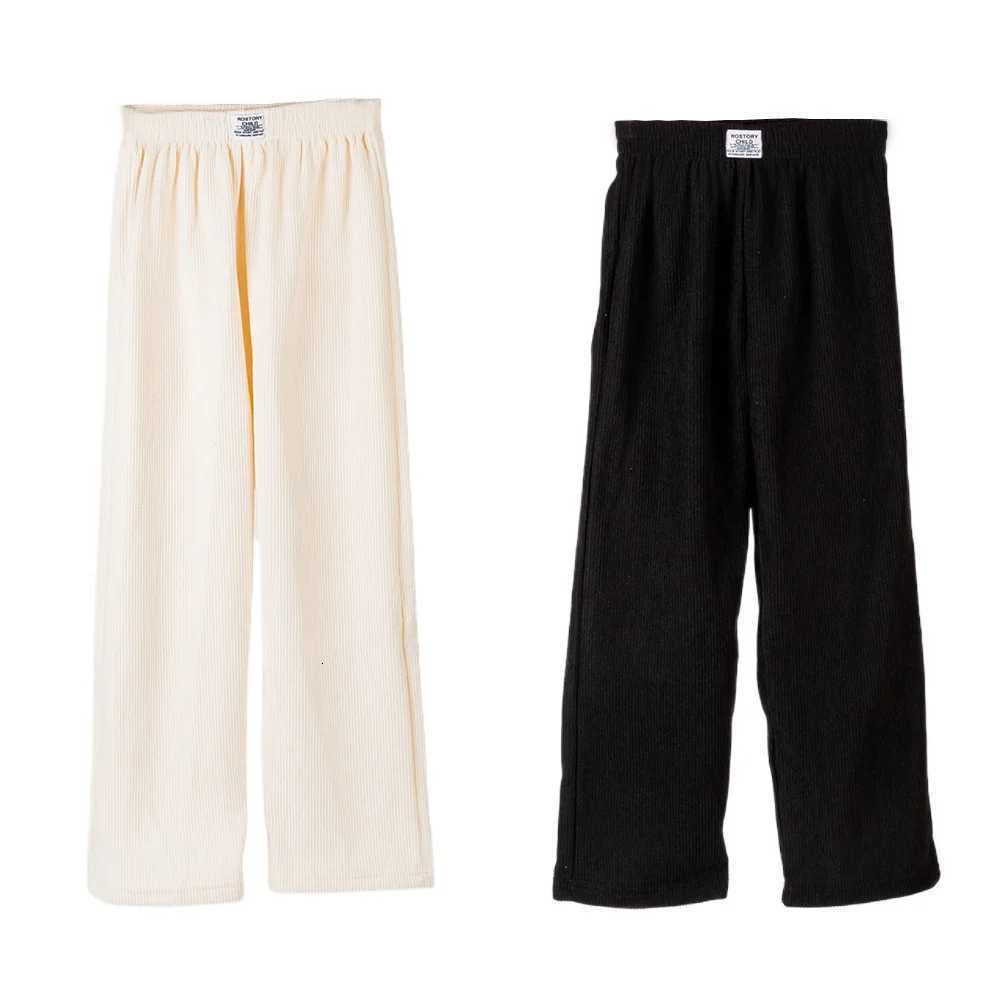 Girls Pants Autumn Winter Warm Trendy Childrens Corduroy Casual Straight Trousers Kids Slimming Wide Leg Pants 414Years OldT251027