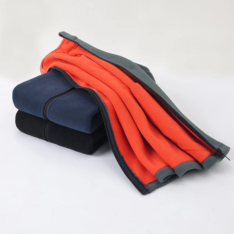 Mens Highquality Velvet Vest Autumn Winter Lightweight Outdoor Casual Vest Camping Fishing Zipper Vest Work Clothes 251024