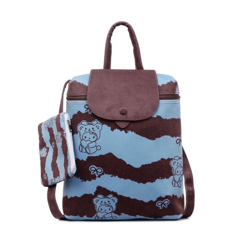 Free shipping designer bag Cute Cartoon Handheld Bucket Bag for Women New Double Shoulder Bag College Style Student Backpack