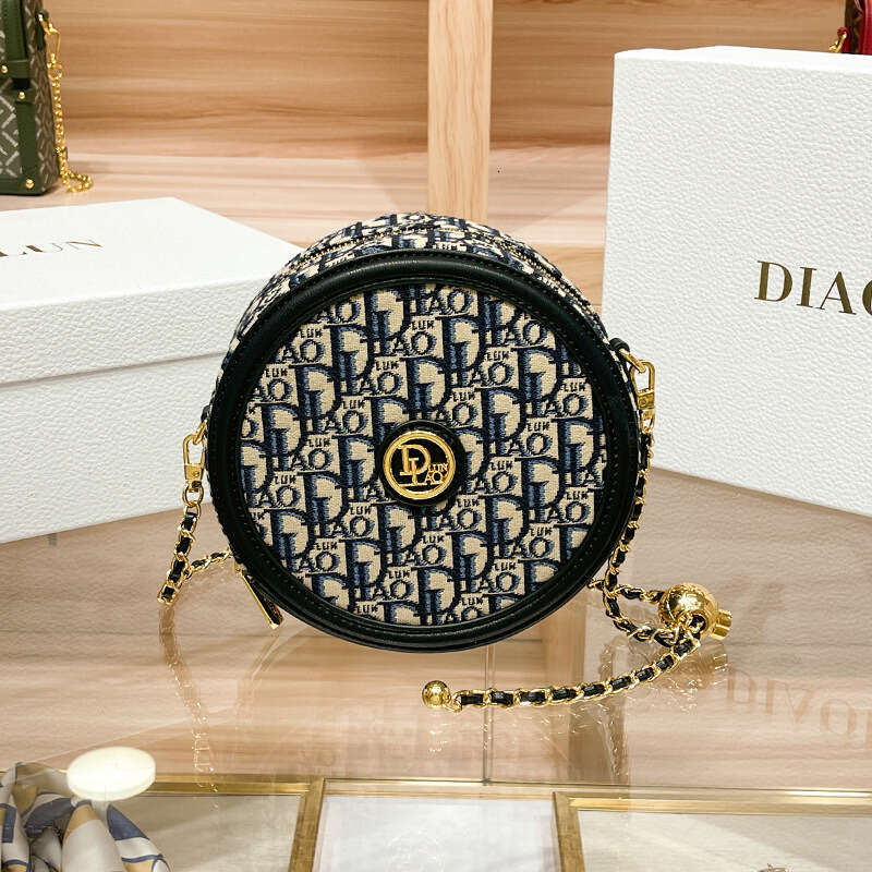 Women Handbag Large Capacity Handbag Brand High Level Sense Of New Fashion Hundred Ladies Light Round Bag Single Shoulder Crossbody Small B