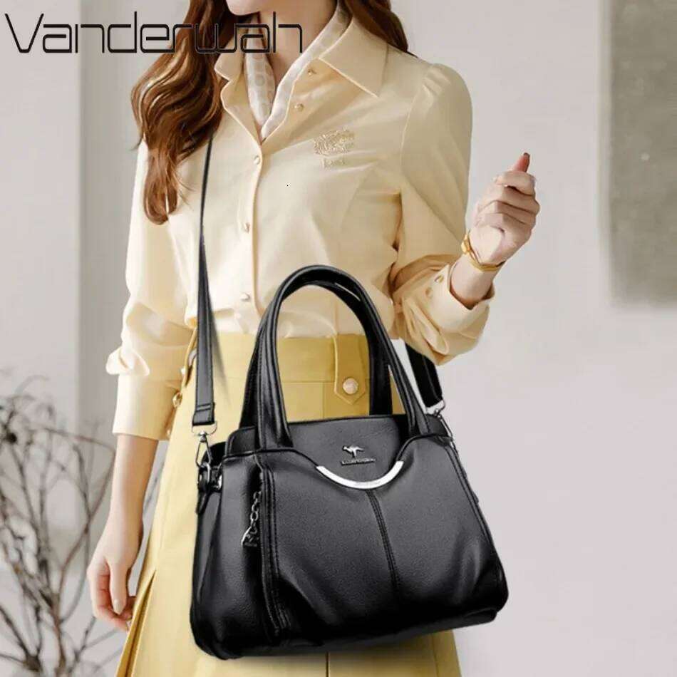 Genuine Designer Handbags Soft Leather Shoulder Crossbody Bags For Women Tote Sac A Main