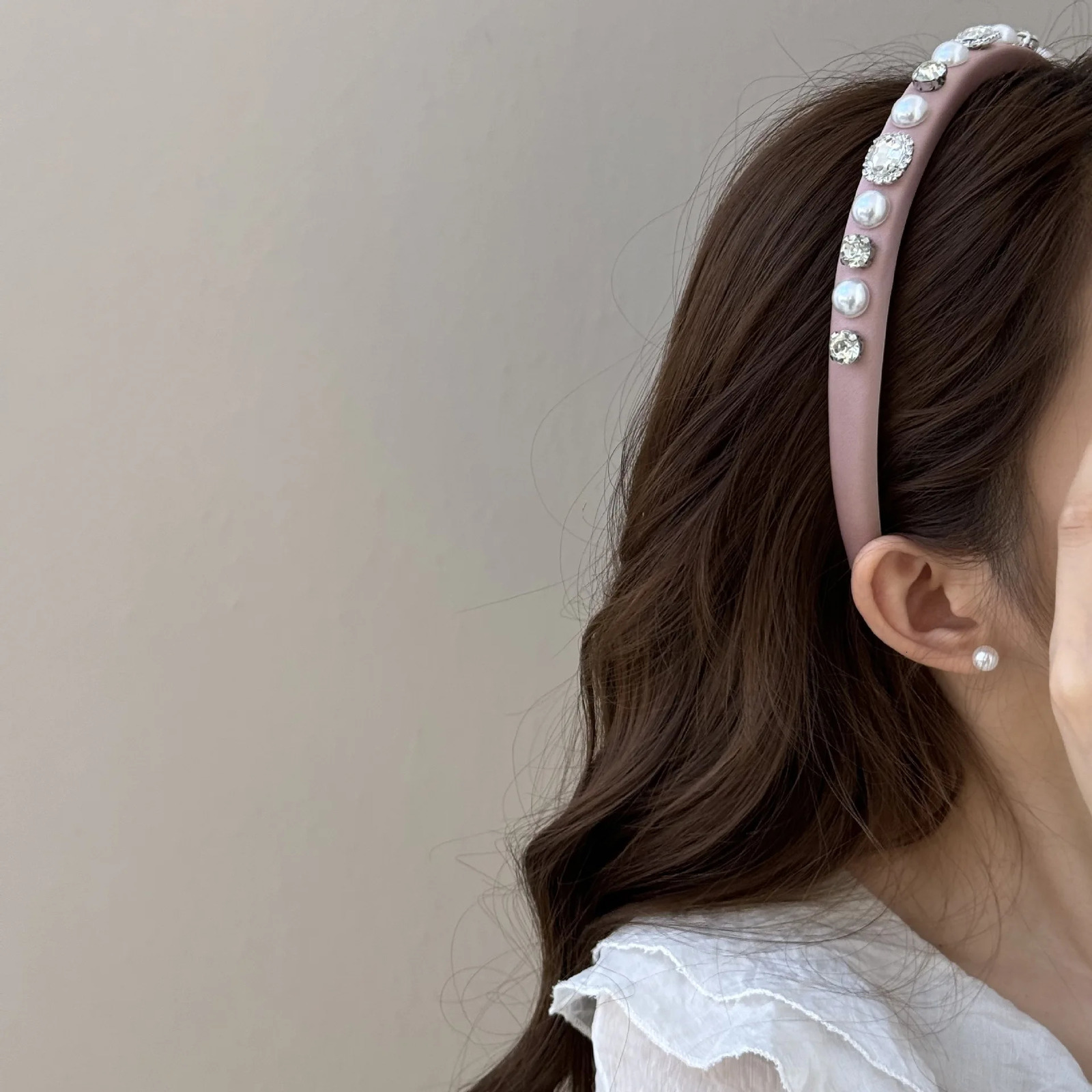 Hair band accessories for women girl headbands yoga korean rhinestone fascinators elegant kpop Hoops fashion 251023