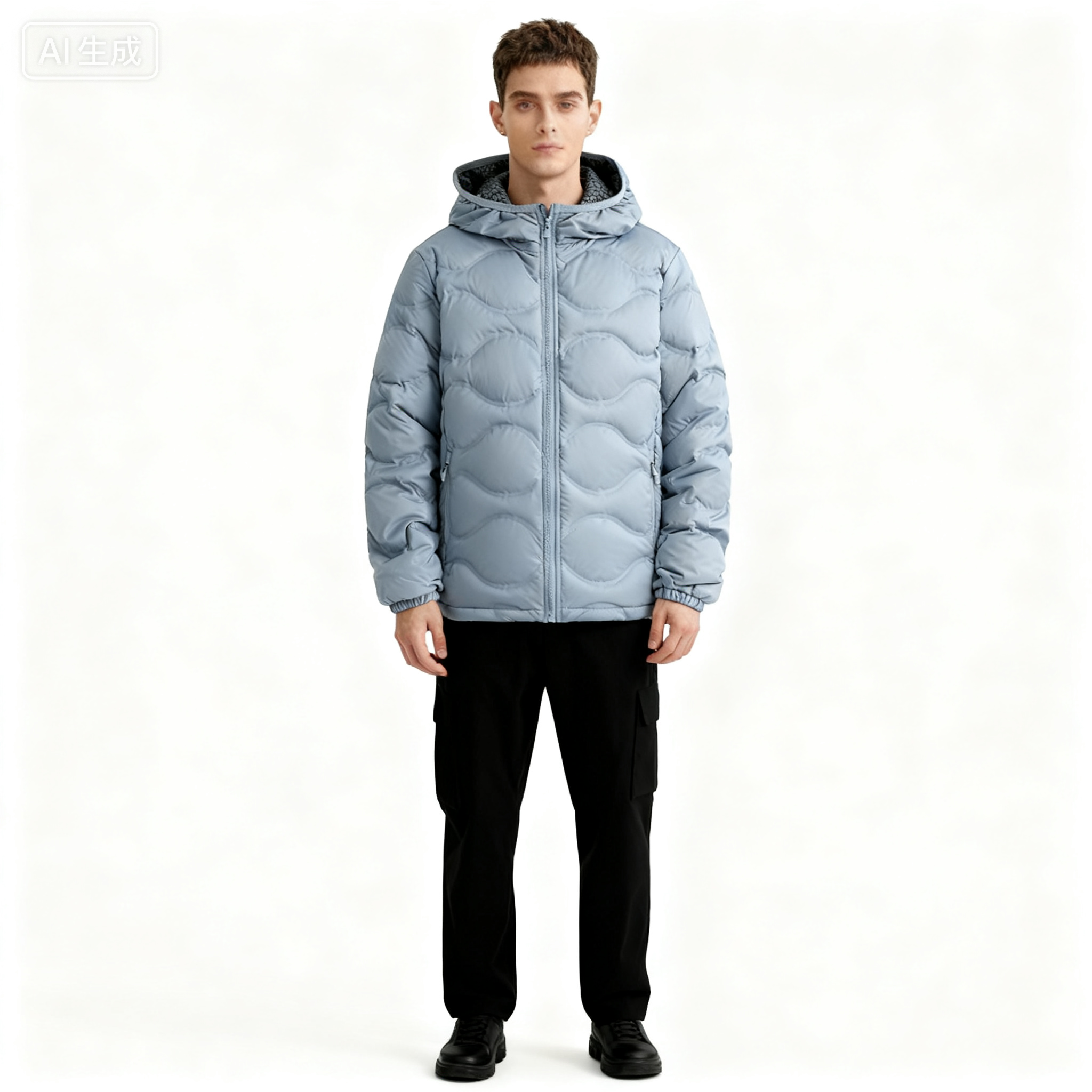 Men's Down & Parkas Unisex Fashion Light Weighted Quilted Jacket with Soft White Duck Feathers for Everyday Wear