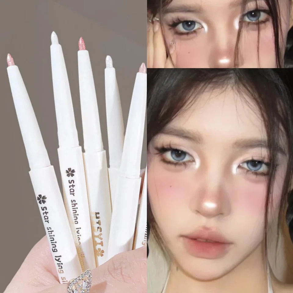 Matte Pearl Lying Silkworm Pen Fine Flash Brightening Shadow Pen Outline Pen Eyelid Pen Lasting waterproof Korean makeup 251027