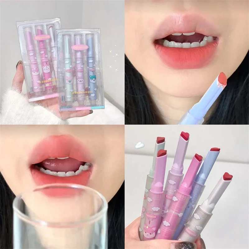6 Colors Matte Lipstick Love Shape Waterproof Long Lasting Lip Sticks Not Fading Solid Velvet Lipsticks Women Make Up Cosmetics W251027