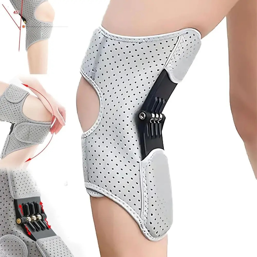with Powerful Rebound Springs Knee Assistive Device Breathable Adjustable Knee Protection Booster NonSlip Brace Joint Support 251023