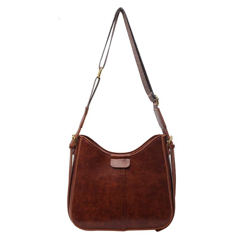 Free shipping designer bag High-end Trendy Bag for Women New Autumn Winter Fashion Texture Wide Strap Single Shoulder Crossbody Bag