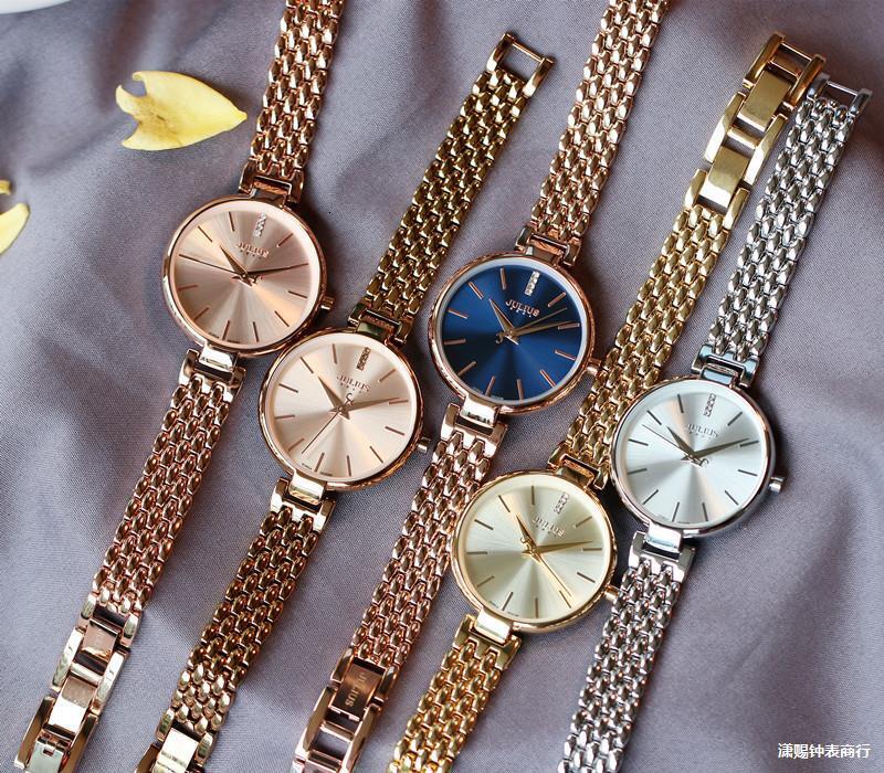 Designer Watch New Steel Strap Women's Luxury Korean Style Bracelet Watch Fashion Electronic Quartz Watch