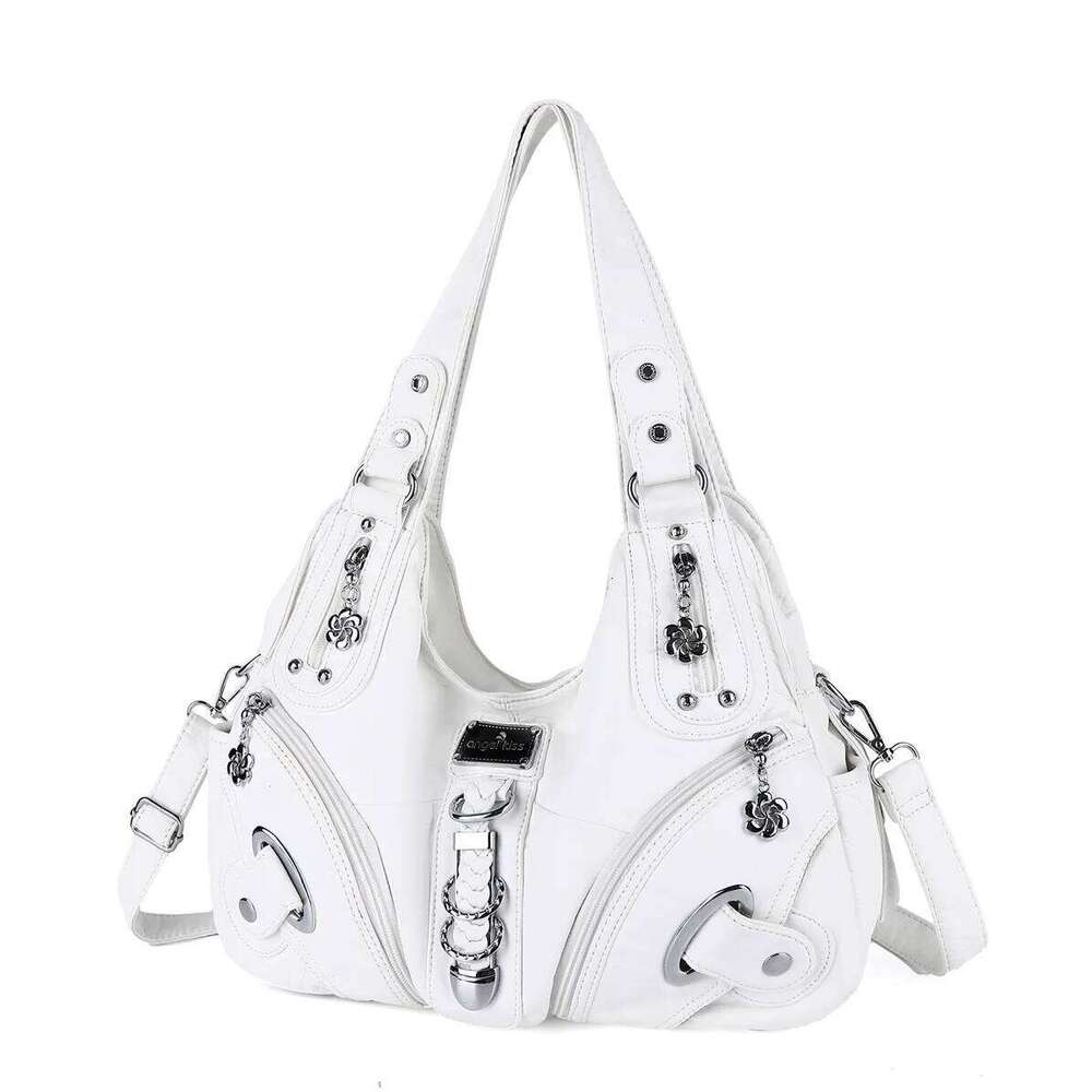 Angel Kiss Women Handbags Fashion Top-Handle Satchel Dumpling Pack Multi-Pocket Shoulder Bag Large Purse