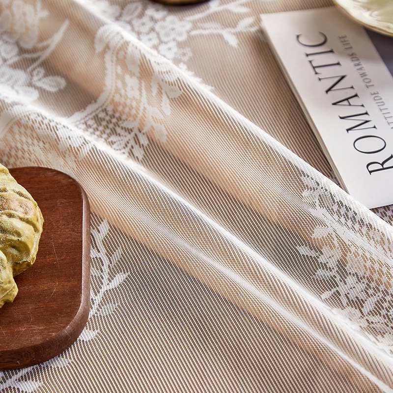 White lace tablecloth hollow retro small round table round table round white tablecloth cover coffee table tablecloth FHPZ01