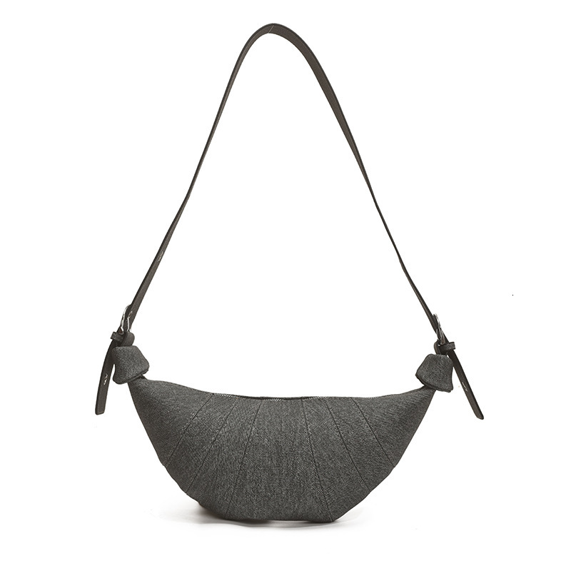 Free shipping designer bag Washed Denim Versatile Horn Bag New Style Bag for Women Large Capacity Shoulder Crossbody Bag