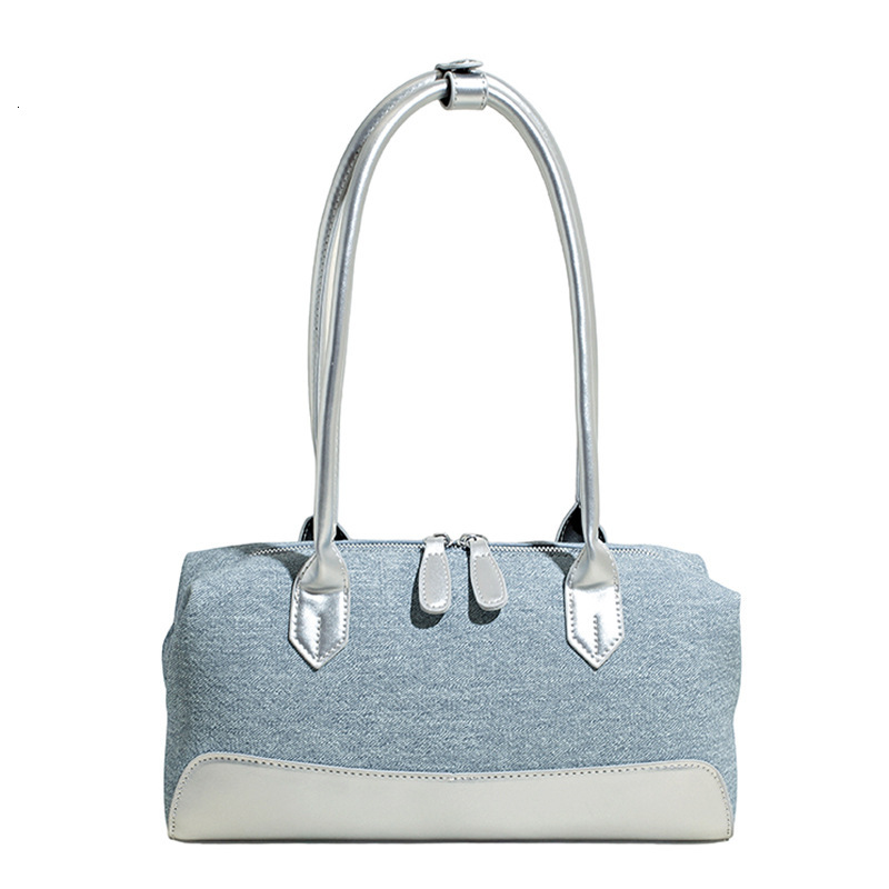 Free shipping designer bag Denim Blue Bag Women New Shoulder Underarm Bag Simple Fashion Large Capacity Handbag Baguette Bag