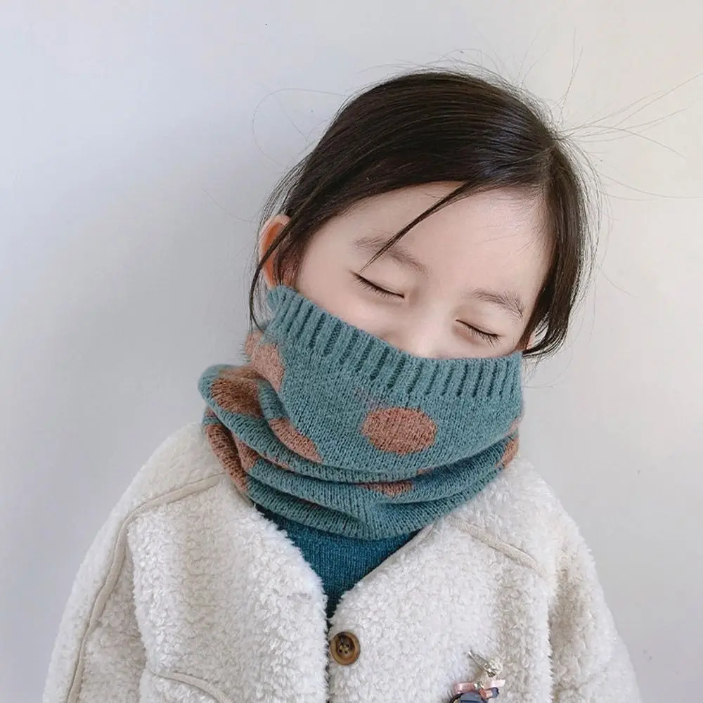 Bib Baby Thermal Neck Warmer Thickened Windproof Coldproof Boys Girls Knitted Scarf Neckerchief Warm Neck Cover Snood Cowl Tube 251027