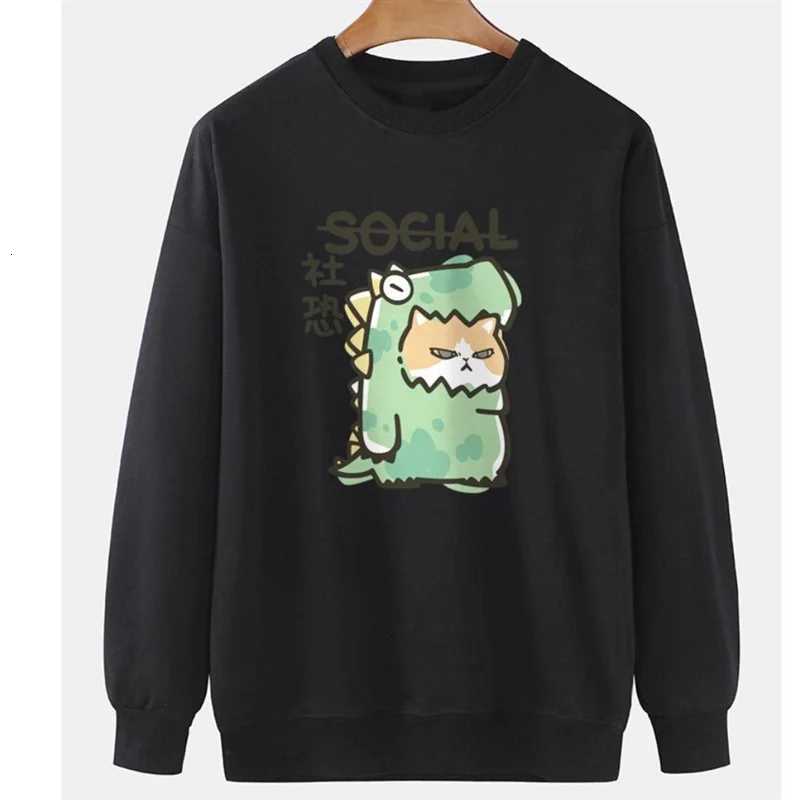 Cute Cats Pattern Sweatshirt Spring Autumn Fashion Casual Long Sleeve Men Women 3D Printed Hoodies Loose Harajuku Pullovers Tops W251027
