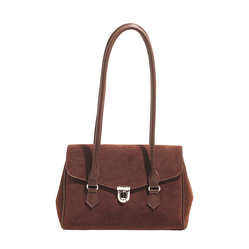 Free shipping designer bag Niche Bag for Women New Autumn Winter Suede Single Shoulder Bag Large Capacity Commuter Underarm Bag