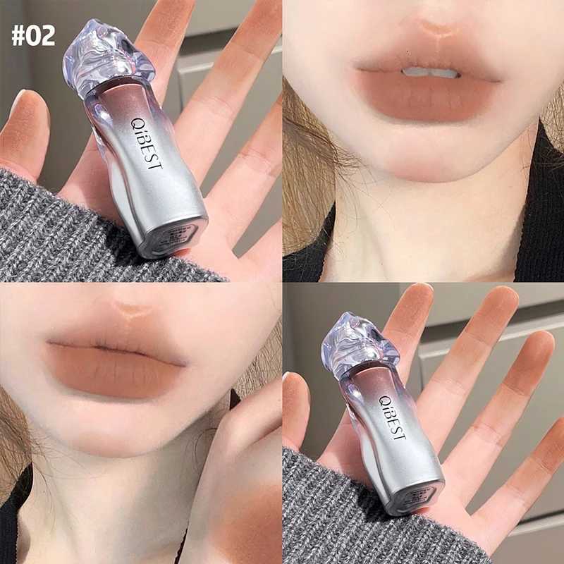 QIBEST Matte Velvet Liquid Lipstick Natural LongLasting Highly Pigmented Lip Mud Portable Finish Universal Lip Gloss Makeup W251027
