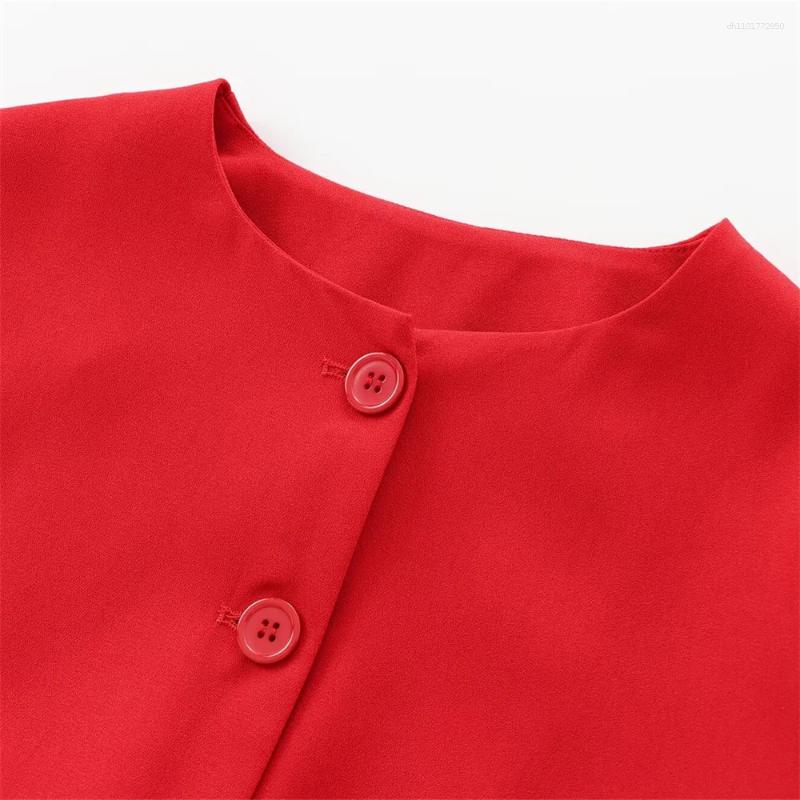 Women's Jackets Autumn European And American Style Loose Casual Simple Round Neck Long Sleeve Buckle Decoration Coat