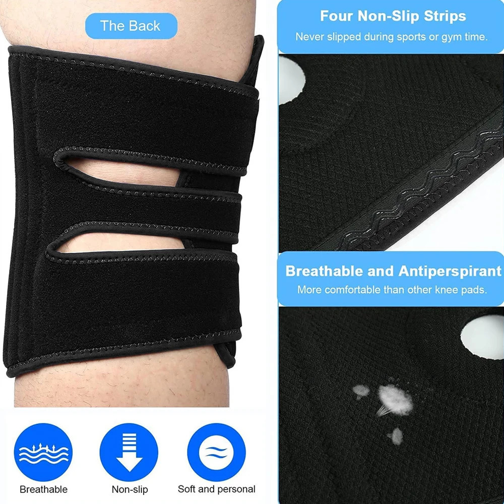 1pc Plus Size Knee Brace for Women Men Adjustable Extra Large Knee Support Brace for Meniscus Tear Arthritis Pain Compression 251023