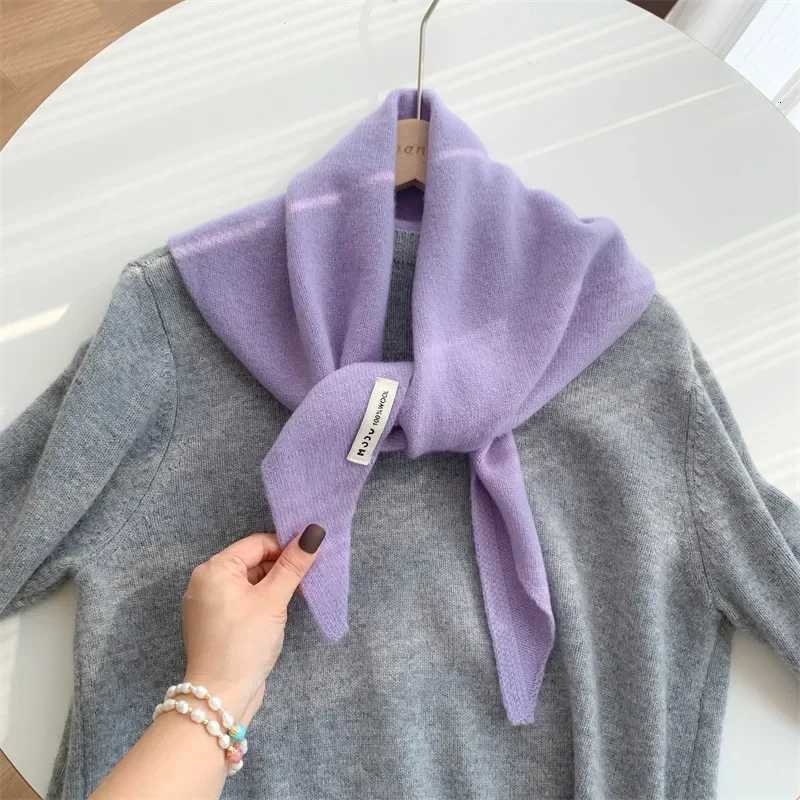 British Korean Triang Scarf Niche Wool Triangar Scarf Wen scarf Knitted Scarf Mtifunctional Warm Knitted ScarfW251027