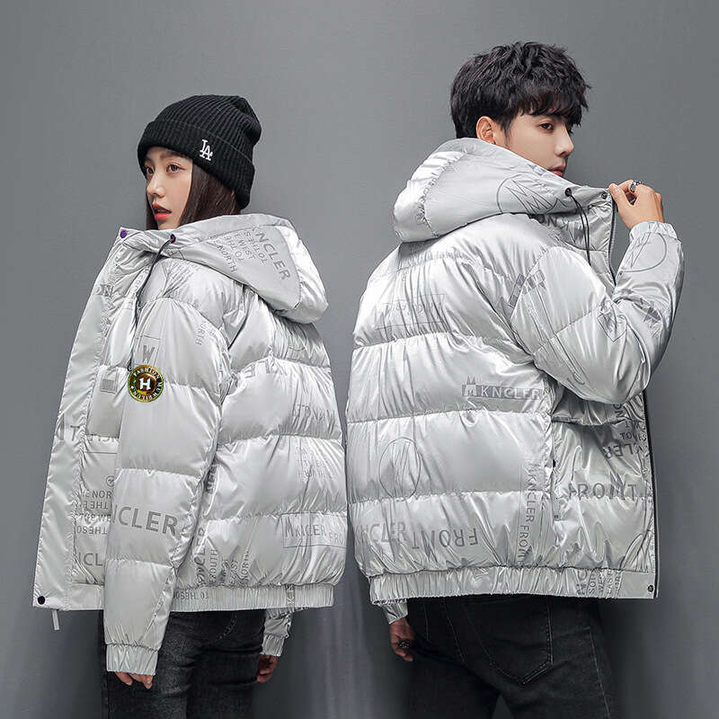 winter jacket mens and women designer luxury puffer jacket Thickened warm and shiny surface is waterproof jacket Hooded zipper coat M-3XL