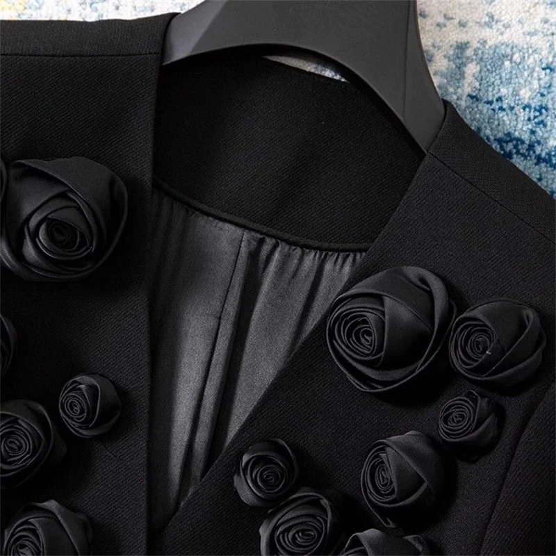 Korean Fashion HighQuality Women Blazer Autumn Vneck Loose Long Sleeve Temperament Casual Blazers Jackets Female Outerwear 251027