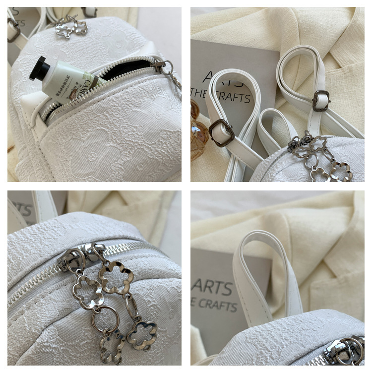 Free shipping designer bag Trendy Crossbody Small Bag for Women Spring New Casual College Style Canvas Bag Jacquard Backpack