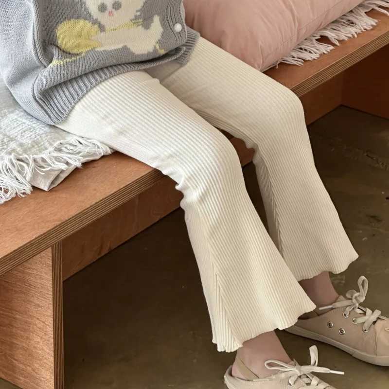 Solid Infant Girls Pants Toddler Kid Baby Girls Clothes Autumn Flares Pants Elegant Childrens Bottoms Fashion Trousers 110yearsT251027