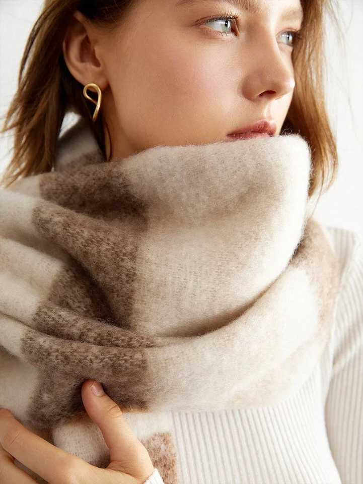 NEW Luxury Winter Thick Warm Scarf Wen Cashmere Shawl and Wraps Pashmina Neckerchi Bufanda Fa Long Tel Echarpe 2024W251027