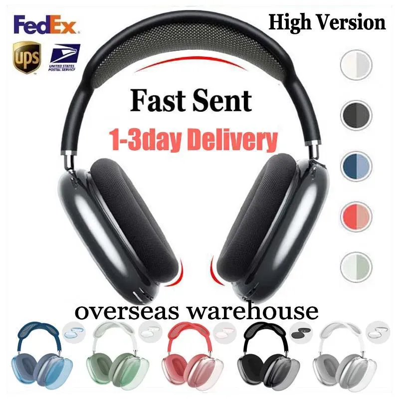 USA Stock for AirpodMax 2 3 4 Bluetooth Metal ANC Headphone Earbuds Accessories Transparent TPU Silicone Case AirPodsPro Max Noise Cancelling Headset Cover