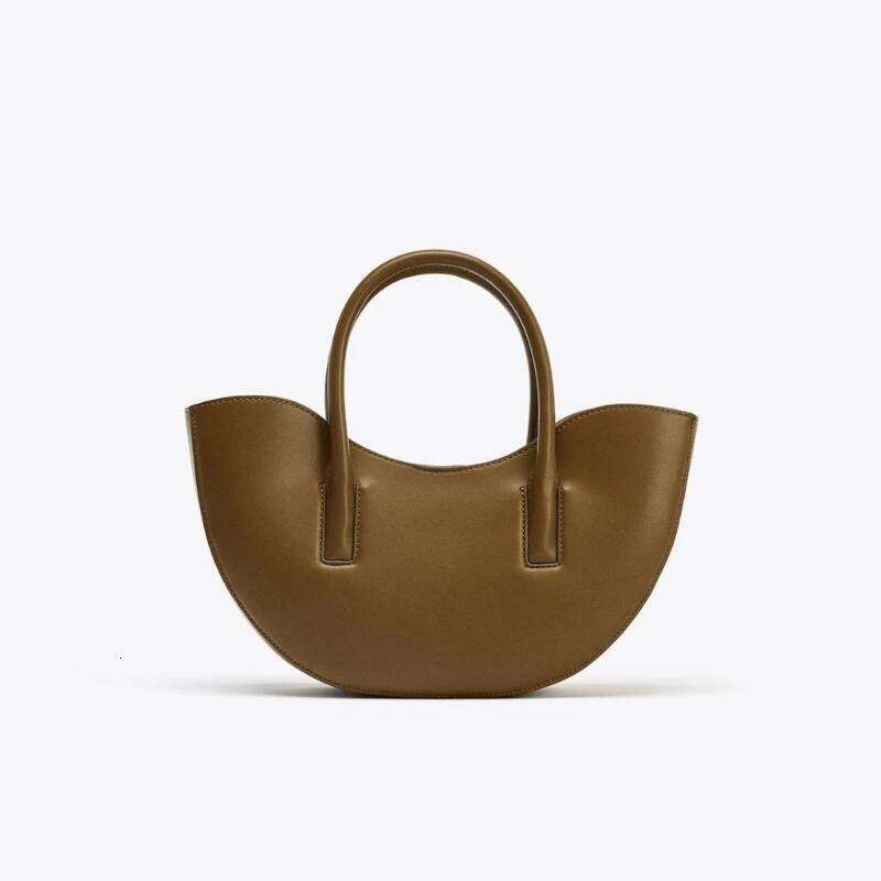 Women's OVAL MINI SHOPPER Bag, Fashionable Half-Moon Handbag, Spacious Crossbody Satch, Design For Everyday Style