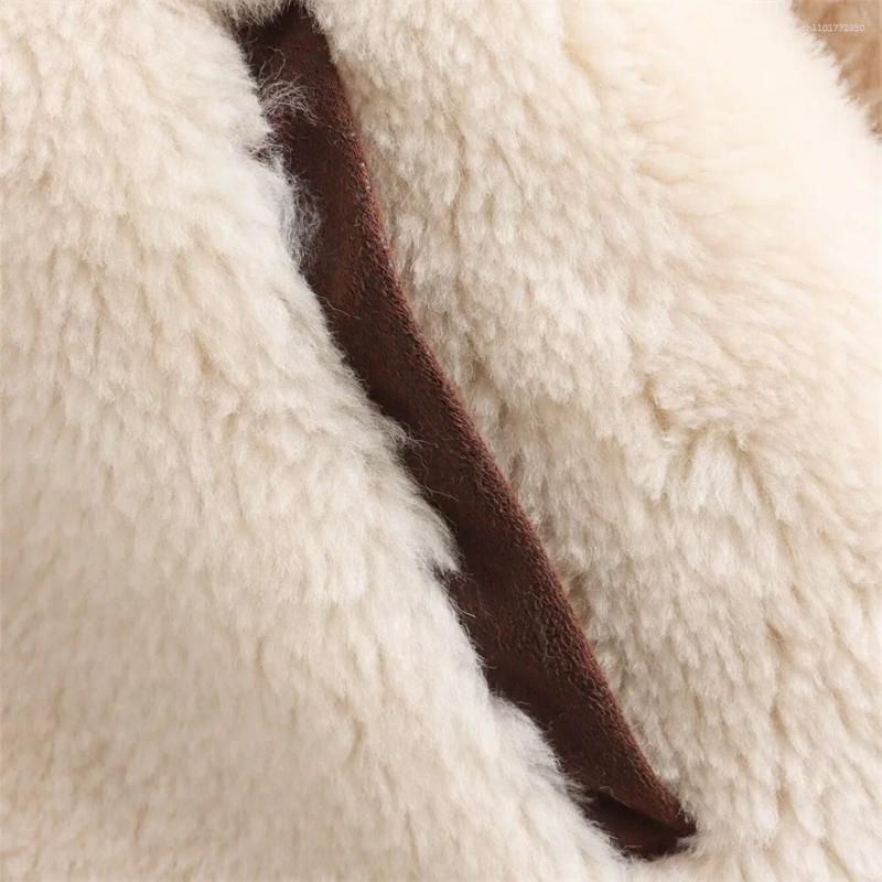 Women's Jackets Autumn European And American Style Fashionable Niche COS Inlaid Fleece Loose Short Jacket