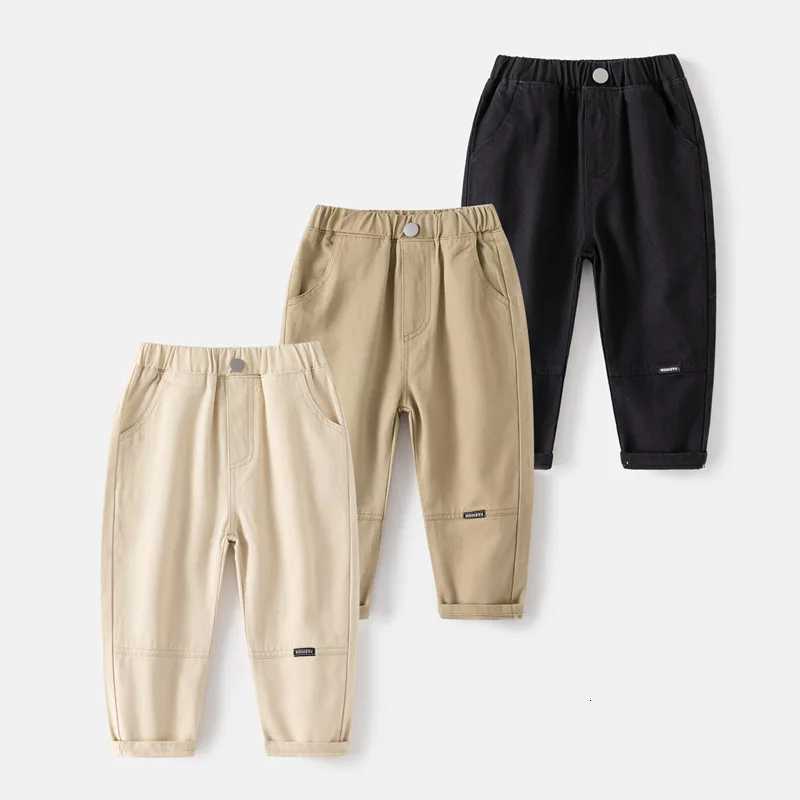 Spring Autumn New Toddler Baby Boys Pants Beige Fashion Korean Straight Girls Trousers Fashion Sport Wear Kids Baby ClothesT251027