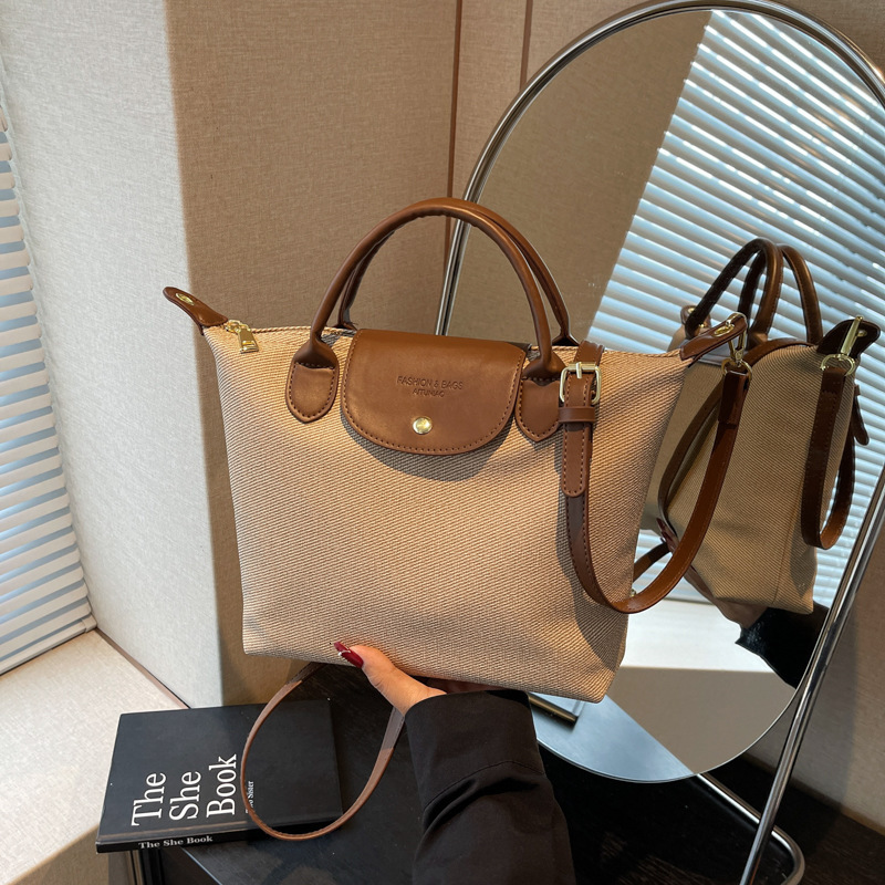 Free shipping designer bag Canvas Bag for Women New Dragon Horse Bag Niche Design Handbag Shoulder Bag Dumpling Bag Crossbody Bag