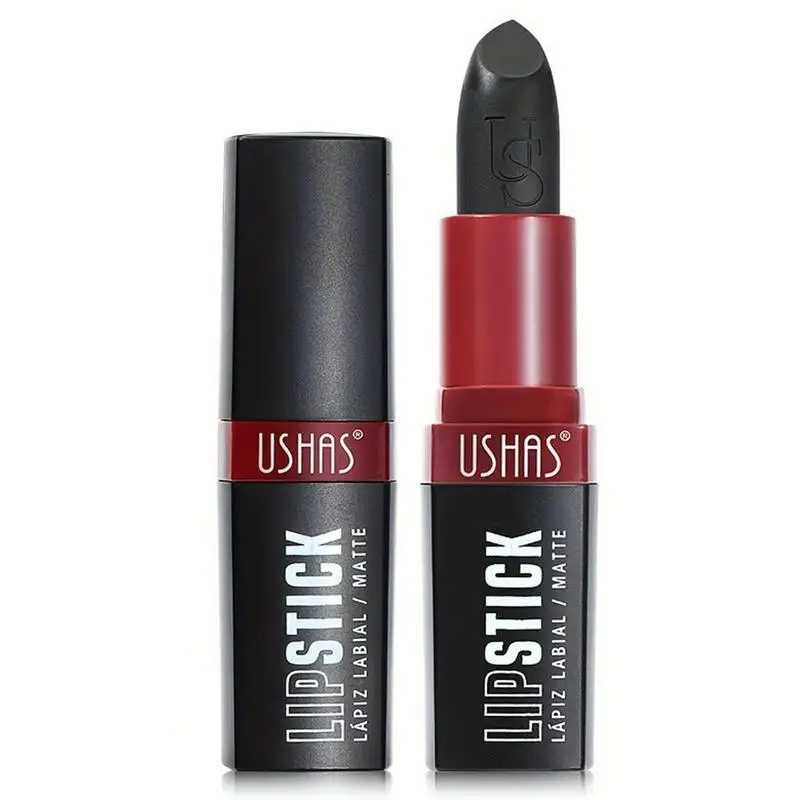 Matte Vampire Black Lipstick Matte Black Lip Stick High Impact Highly Pigmented Velvet Matte Lipstick Retro Dark Purple Lipstick W251027