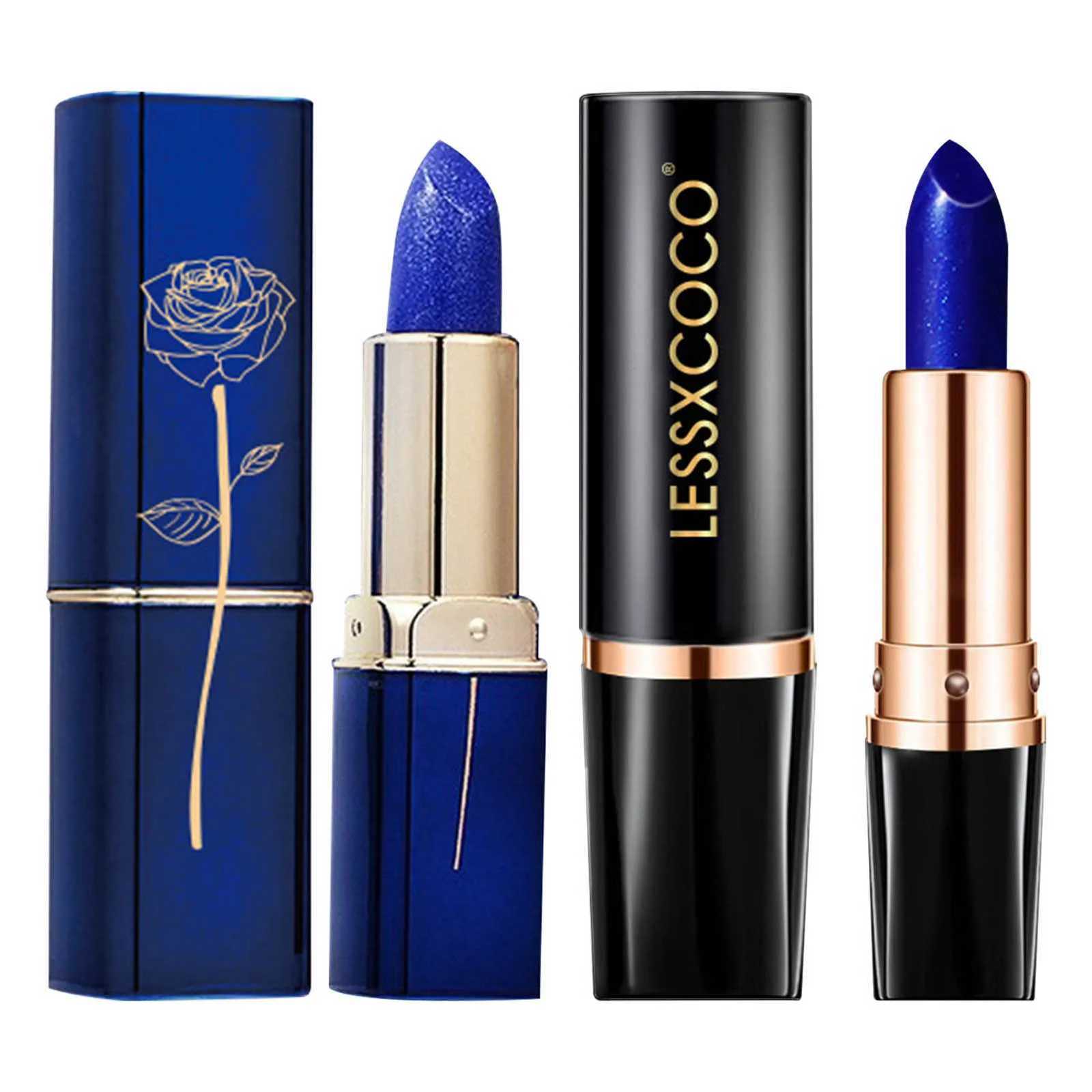 Color Changing Lipstick Waterproof Blue Lipstick That Turn PinkWipe Blue Turns To Pink Moisturizing Lipstick Lip Gloss Lips Care W251027
