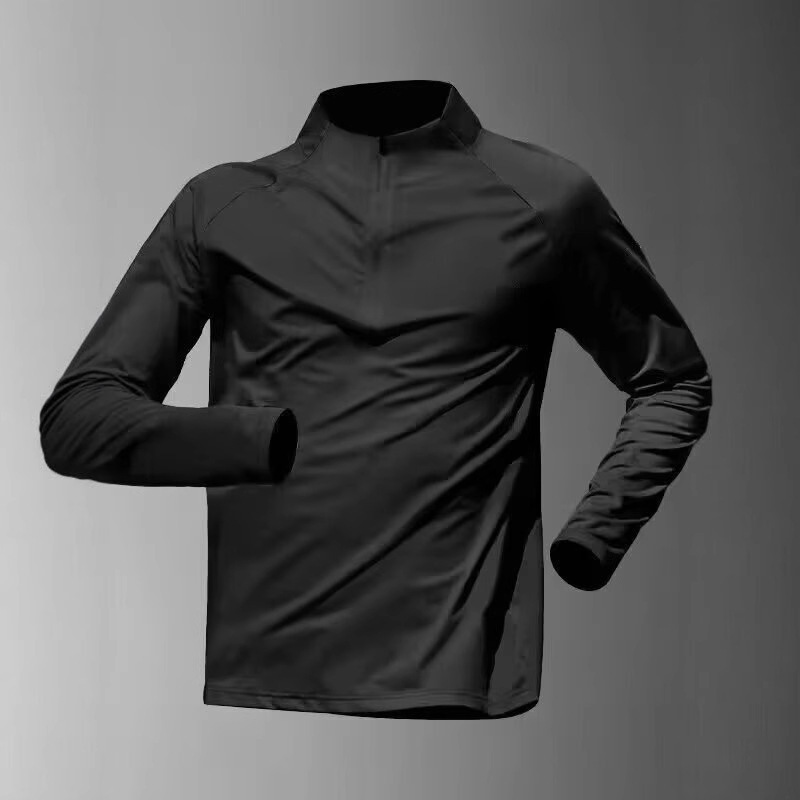 Quick-Dry Long Sleeve T-Shirt Running Training Sun Protection Outdoor Fitness Clothing Youth Trend