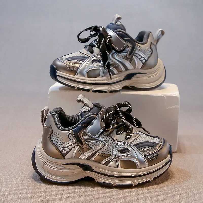 Students Running Shoes Thick Soft Sole s Sports Shoes Mesh Breathable 2025 New Fashion Children Basketball Shoes Nonslip S251027