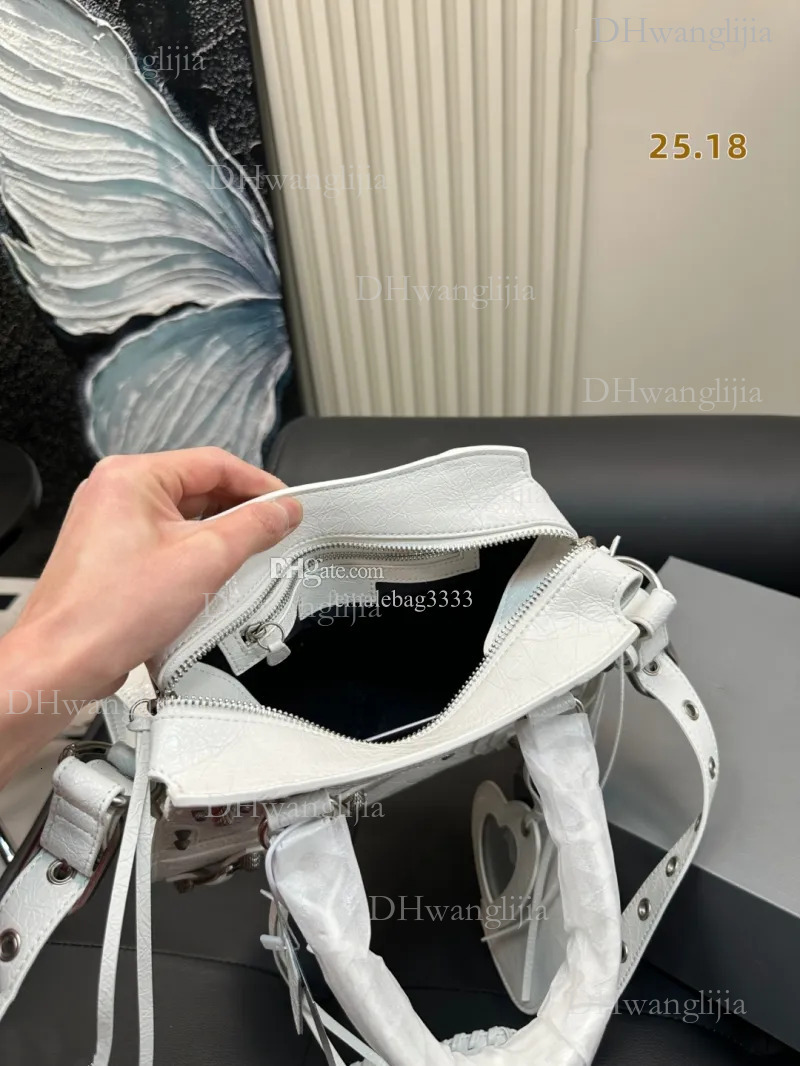 DHGM Designer Motorcycle Bag Classic Tote Crossbody hobo riveted bag in a variety of model sizes02