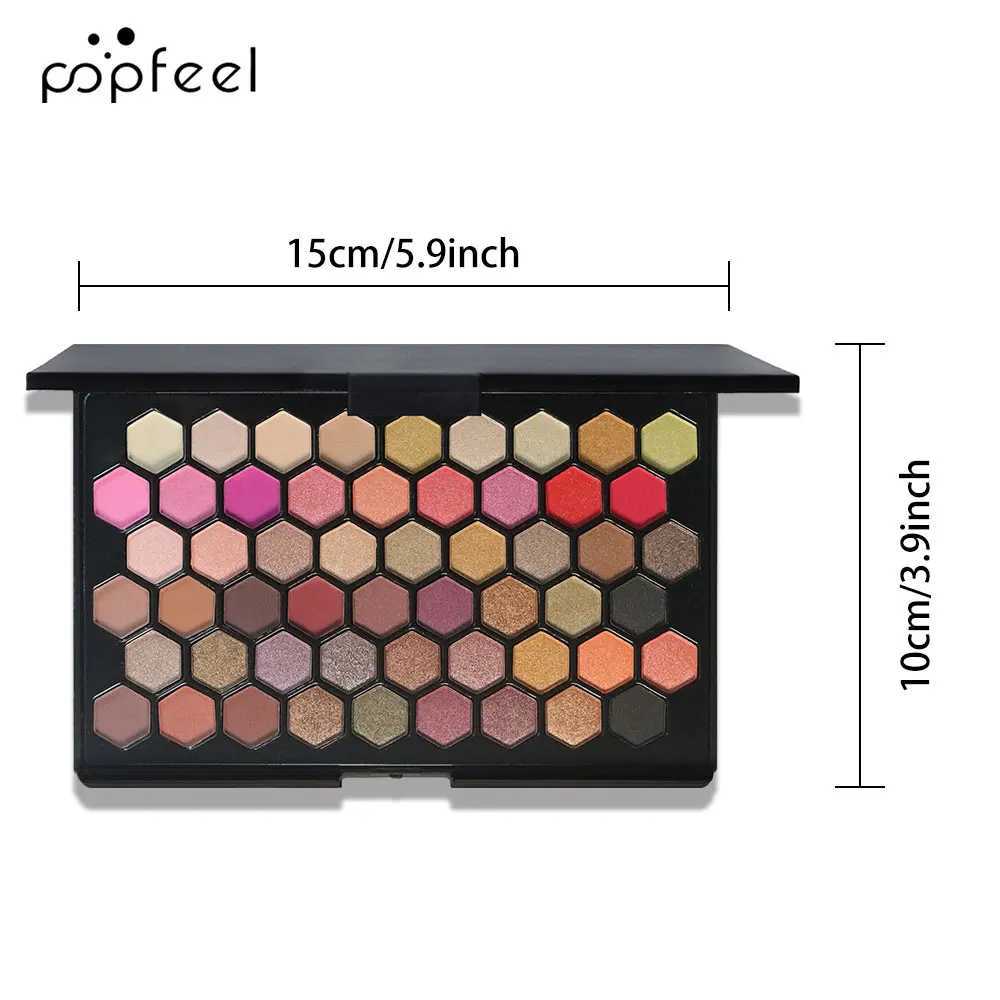 POPFEEL 54 Color Eyeshadow Palette Versatile Earthy Rainbow Shades for Colorful Party MakeupAllinOne Eyeshadow CollectionXJ251027