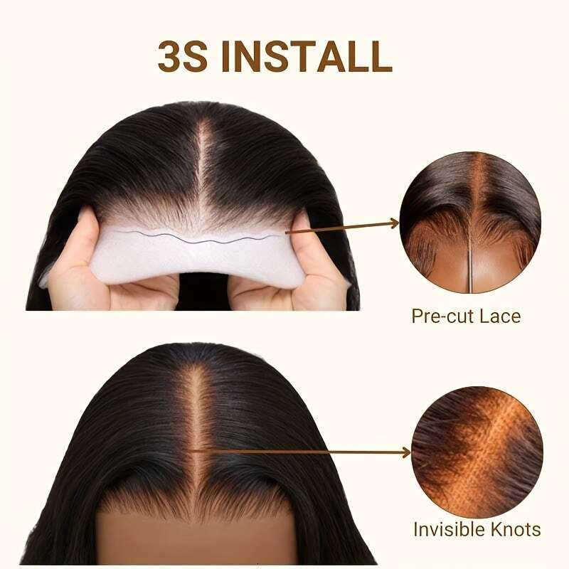 Nadula 5X5 HD Blendaway Glueless Water Wave Wig - Pre-Plucked, Bleached Knots, Invisible Lace Front, 180% Density, Natural Look For All Light Beige To