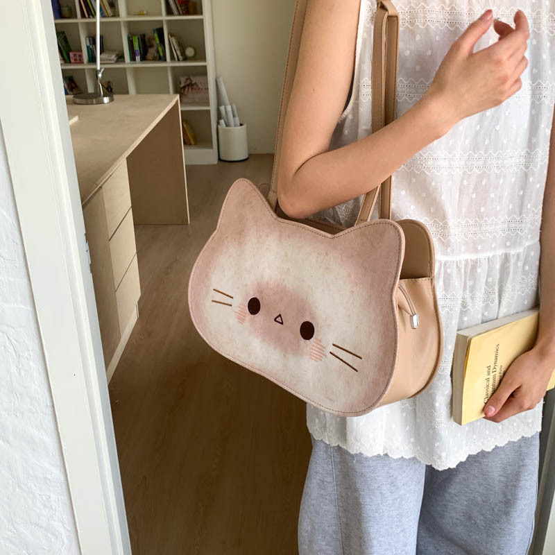Free shipping designer bag Fashion Large Capacity Underarm Bag for Women New Cute Cartoon Cat Tote Bag Multifunctional Backpack
