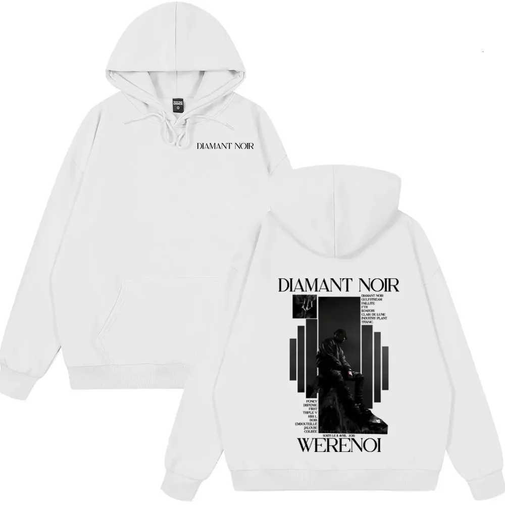 Casual hoodie by rapper WeRenoi Diamant black album mens hiphop hoodie retro streetwear W251027