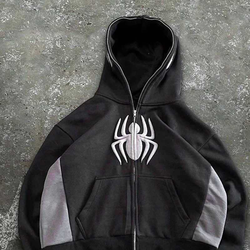 Funny Hoodie Harajuku Punk Men Women Y2k Hoodie Clothes Grunge Oversized Goth Sweatshirts Cool Girls Boys Outdoor Coat Loose W251027