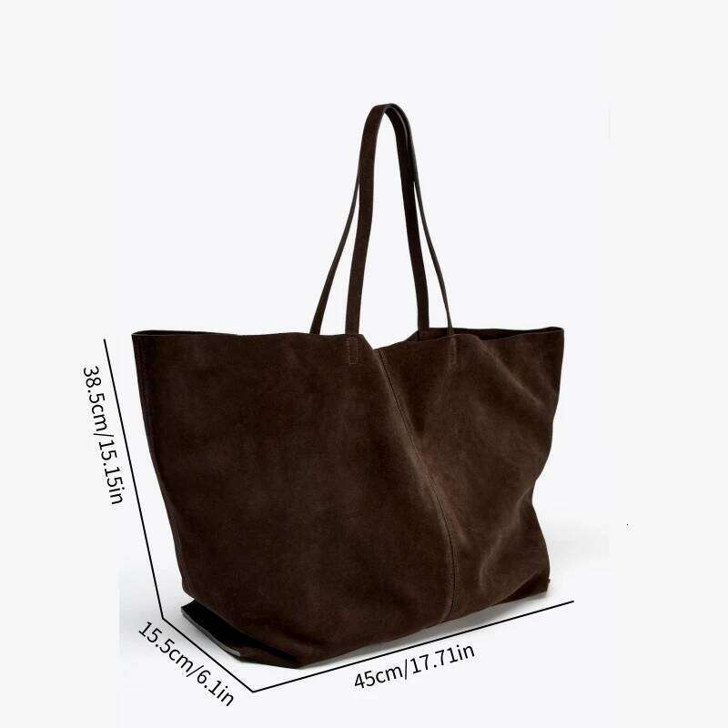 Women's LARGE SUEDE Bag, Designer New Tote Bag Everyday Style, Large Capacity Fashion Shoulder Handbag For Ladies